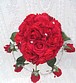 W103 rote Rosen mit Straßbogen