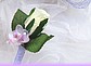 BM037 Wurfstrauß weiße Rosen mit Orchidee
