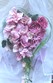 W004 Herzstrauß mit rosé Rosen und Orchideen